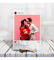 KİŞİYE ÖZEL RESİM YÜKLENEBİLİR İNSTAGRAM BEĞENİ AHŞAP AYAKLI ŞEFFAF PLEKSİ TABLO