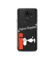 Snoopy Tasarımlı Süper Şeffaf Silikon Telefon Kılıfı Samsung J4 (2018)