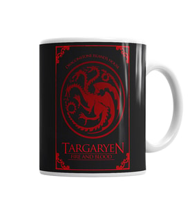 Targaryen House Kupa Bardak Porselen