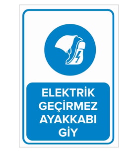 MIGNATIS - Elektrik Geçirmez Ayakkabı Giy Levhası - Sac Malzeme 50x70cm