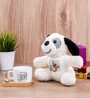 Aşk Her Zaman Kazanır Fincan ve Peluş Köpek