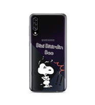 Snoopy Tasarımlı Süper Şeffaf Silikon Telefon Kılıfı Samsung A30s