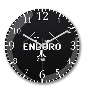 Enduro Duvar Saati Bombeli Gercek Cam