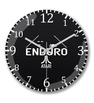 Enduro Duvar Saati Bombeli Gercek Cam