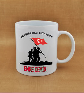 Kişiye Özel  Asker Baskılı Kupa2