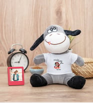 Övmeyeceksen Hiç Yazma Peluş Eşek ve Mini Fotoğraf Çerçevesi