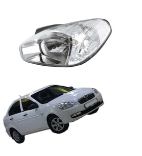 HYUNDAİ ACCENT ERA SAĞ ÖN FAR ŞEFFAF SİNYALLİ MOTORLU 2009--2011