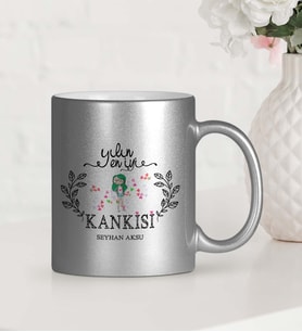 BK Gift Kişiye Özel Yılın En İyi Kankisi Gümüş Yaldızlı Kupa Bardak