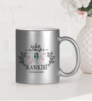 BK Gift Kişiye Özel Yılın En İyi Kankisi Gümüş Yaldızlı Kupa Bardak