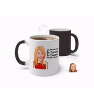 BK Gift Kişiye Özel Kadın Çok Prenses Var Bu Tarihte Karikatürlü Sihirli Kupa Bardak-33 (Beyaz)