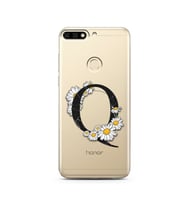 Papatya Harf Tasarım Süper Şeffaf Silikon Telefon Kılıfı Huawei Honor 7c-Y7 (201