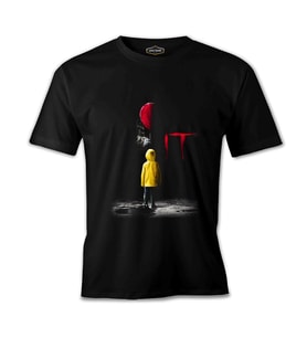IT - Pennywise Siyah Erkek Tshirt