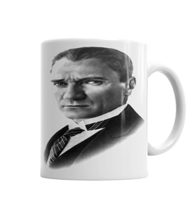 Mustafa Kemal  Atatürk Kupa Bardak Porselen