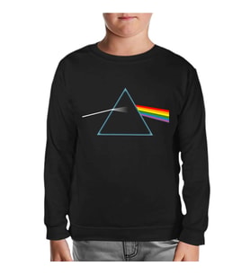 Pink Floyd - Dark Side of the Moon Siyah Çocuk Sweatshirt