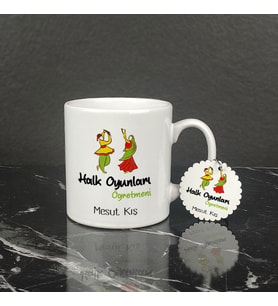 Halk Oyunları Öğretmeni Kupa Bardak ve Anahtarlık Set