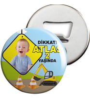 İnşaat Konsepti Açacaklı Magnet Kişiye Özel