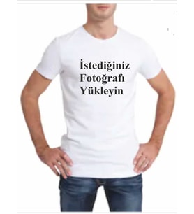 Resim Baskılı Tişört (Beyaz)