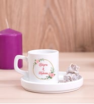 İki İsimli Çiftlere Özel Concept Türk Kahvesi Fincanı