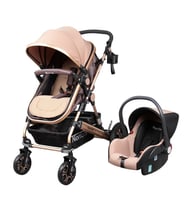 Norfolk  Baby Voyage Air Luxury 5in1 Travel Sistem Bebek Arabası - Ayak Örtüsü Hediye (Kahverengi)