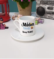 Maden Mühendisi Türk Kahvesi Fincanı