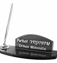Kristal Masa İsimliği Kalemli Ofis Hediyesi M130