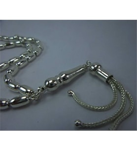 Gümüş Tesbih Arpakesim Küçükboy 15gr