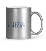 BK Gift Kişiye Özel Fizik Öğretmeni Gümüş Yaldızlı Kupa Bardak  1