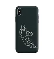 Iphone Xs Çizgi Tasarımlı Siyah Lansman Telefon Kılıfı