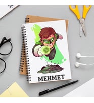 Marvel Yeşil Fener Defteri Kişiye Özel