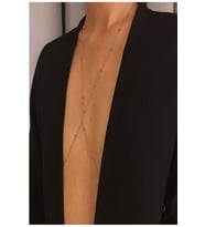 Kadın Mini Top Boncuklu Stylish Vücut Zinciri, Bel Zinciri, Vücut Aksesuarı - Gold
