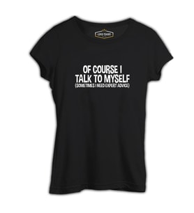 Expert Advice Siyah Kadın Tshirt