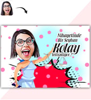 BK Gift Kişiye Özel Bayan Avukat Karikatür Baskılı Yaş Pasta İçin Yenilebilir Şekerli Kağıt  1(Sadece Kağıt)
