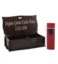 Kişiye Özel Şarjlı Çakmak (Kırmızı)