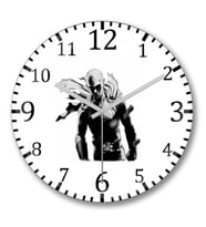 Saitama One Punch Man Duvar Saati Bombeli Gercek Cam