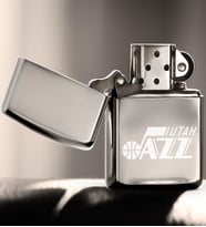 Utah Jazz Silver Benzinli Metal Çakmak (Gümüş)