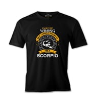Burç - I'am a Scorpio Siyah Erkek Tshirt