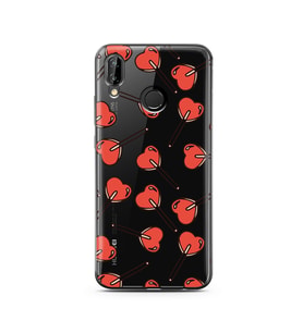 Şeker Tasarımlı Süper Şeffaf Silikon Telefon Kılıfı Huawei P20 Lite  