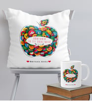 BK Gift Kişiye Özel Dünyanın En İyi Öğretmeni Temalı Yastık Kupa Seti - 12