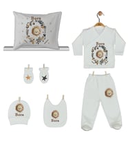 Pia Baby Gl 1909-08 İsme Özel Yastık Zıbın Set
