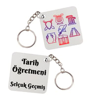 Tarih Öğretmeni Hediyesi İsimli Anahtarlık - Öğretmenler Günü Hediyesi