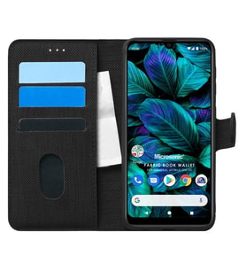 Microsonic General Mobile GM 20 Kılıf Fabric Book Wallet Siyah