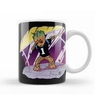 Baby Groot Dabbing Panther Jersey Kupa Bardak Porselen