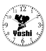 Yoshi Duvar Saati Bombeli Gercek Cam