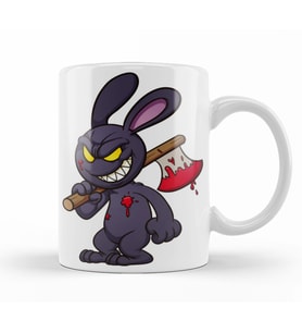 Looney Tunes Evil Bunny  Cartoon Kupa Bardak Porselen