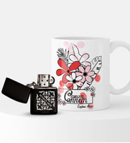 BK Gift Kişiye Özel Canım Annem Çakmak ve Kupa Seti - 16 (Model 1)