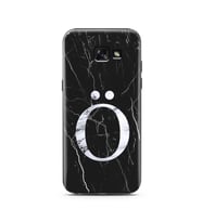 Samsung A5 (2015) Siyah Mermer Harf Tasarımlı Telefon Kılıfı Ö-Harfi 