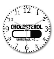 Cholesterol Uninstalling Duvar Saati Bombeli Gercek Cam