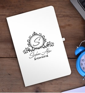BK Gift Kişiye Özel İsimli Beyaz Defter - 11