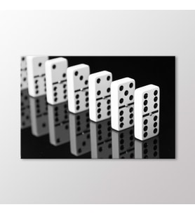 Arty Tablo Domino Taşları Tablo (Karışık)