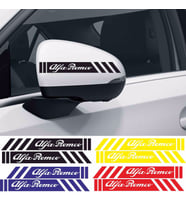 Alfa Romeo 33 ayna sticker etiket şerit - spor tuning görünüm 1pakette 4 renk